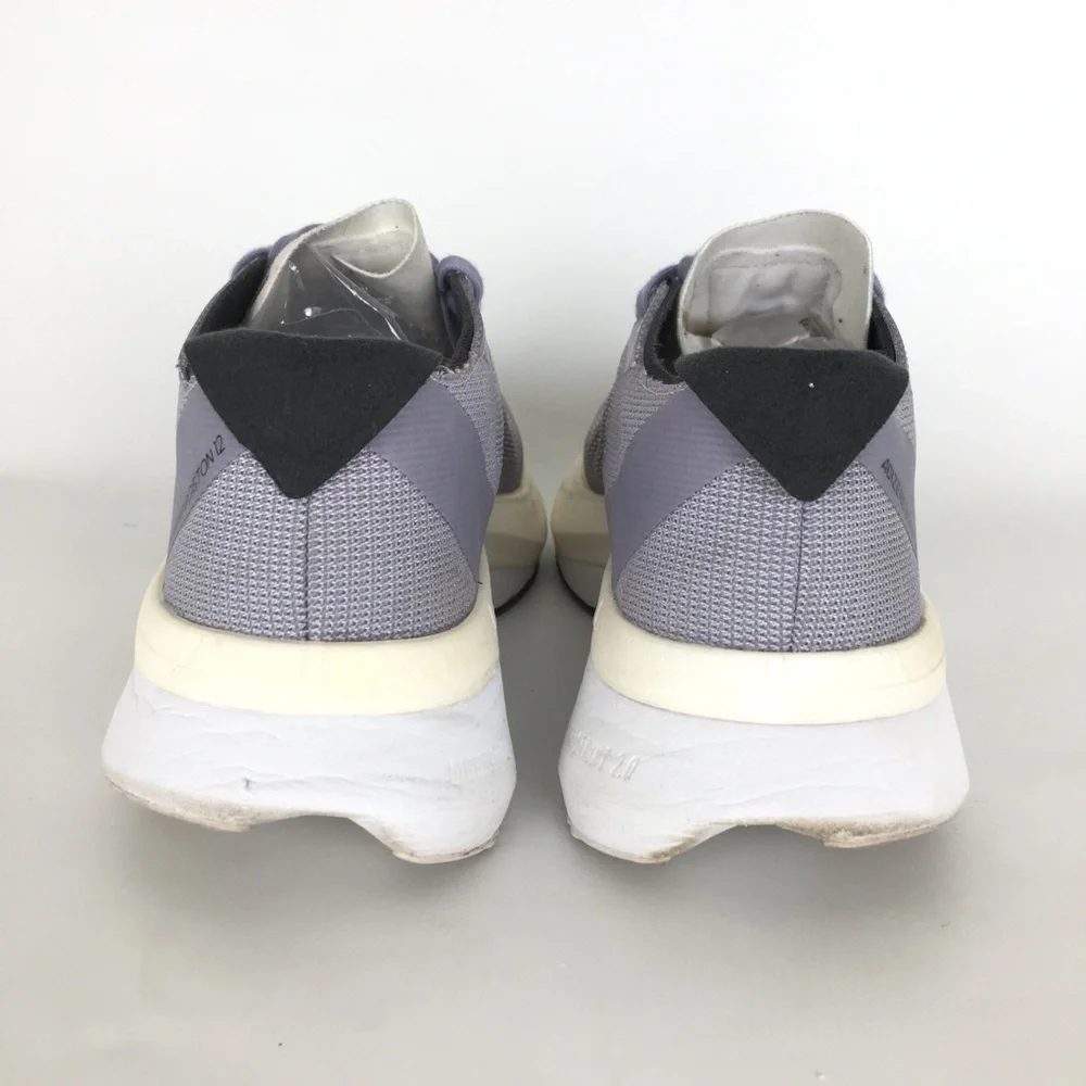 ADIDAS Adizero Boston 12 Running Shoes Gray White Size 7.5 Men's Athletic Gym